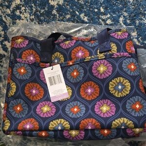 Vera Bradley Blue and Multicolor Floral Tote